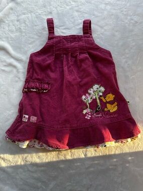 Disney Baby Plum Corduroy Dress